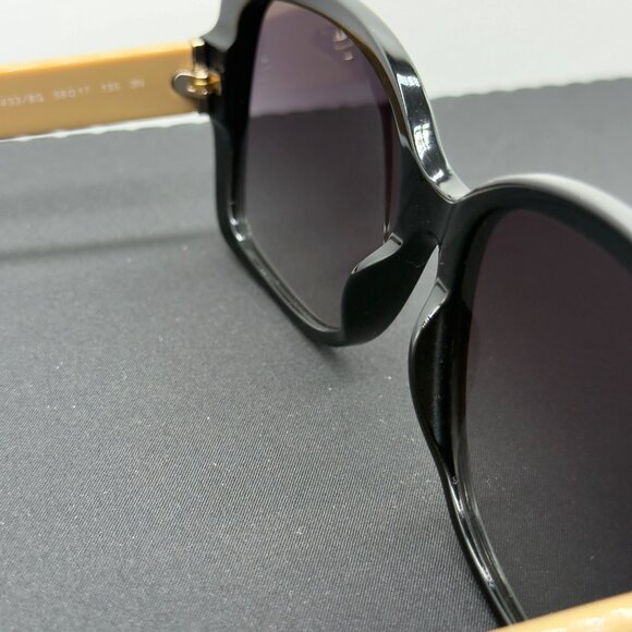 Burberry Sunglasses B4160 3433/8G Black Nova Check Frame Grey Gradient Lens NOTE - Picture 9 of 14